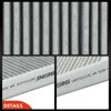 Frankberg 4x Cabin Air Filter Pollen Filter with Activated Carbon