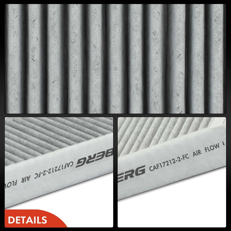 Frankberg 4x Cabin Air Filter Pollen Filter with Activated Carbon