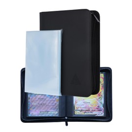 Rayvol Jumbo Card Binder Size L, Fits 80 L Jumbo Cards -Includes 80 Sized L Penny Sleeves, Ringless Jumbo Card Binder for Oversized Cards 5.4 * 7.4 Inch