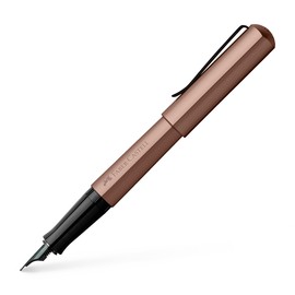 FABER-CASTELL Hexo 150583 Fountain Pen, Nib Width B, Bronze, Pack of 1