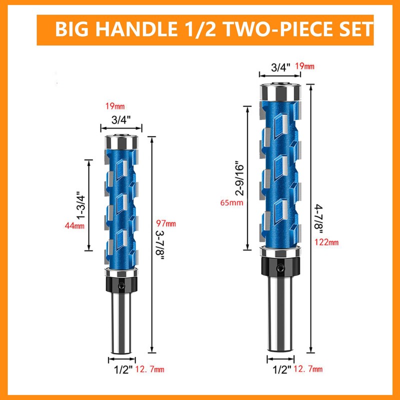 Flush Trimming Bit Flush Trim Router Bit Set 1/2 Inch