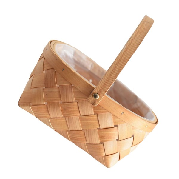 PACKOVE 1Pc Creative Rattan Woven Storage Basket Flower and Sundries