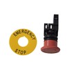 Emergency Stop Button AC 690V 10A Red Sign Plastic Shell
