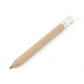 noTrash2003 Pack of 100 Mini Pencil Short with Eraser Half Pencil Half Pencil with Eraser