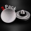 Soft Shutter Release Button (2 Pack/Silver) High-end Concave Camera Shutter
