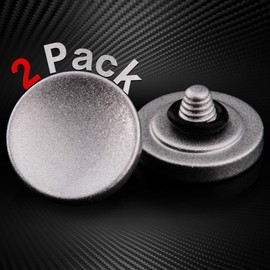 Soft Shutter Release Button (2 Pack/Silver) High-end Concave Camera Shutter Button