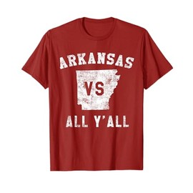 Arkansas vs All Yall for y'all Men Women Kids T-Shirt