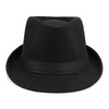 Initlove Mens Fedora Hat Classic Felt Panama Hat Short Brimmed
