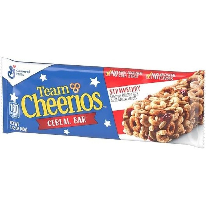 Team Cheerios Strawberry Cereal Bar, 1.42 Ounce - 96 per