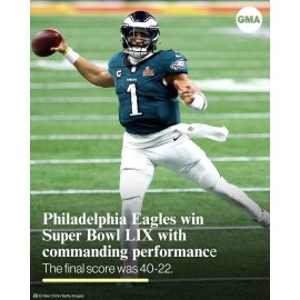 EAGLES WIN THE 2025 SUPERBOWL LIX CHAMPIONS - 4x6 Glossy Printed Magnet
