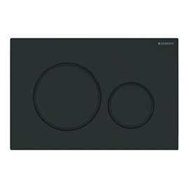 Geberit Sigma20 115.882.16.1 Actuator Plate for 2 Flushes, Matte Black, 115882161