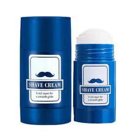 Shaving Cream for Men - 40g Facial Shaving Cream | Smooth 2 in 1 Cleansing Shave Balm Stick for Grooming Travel Barber Shop Home
