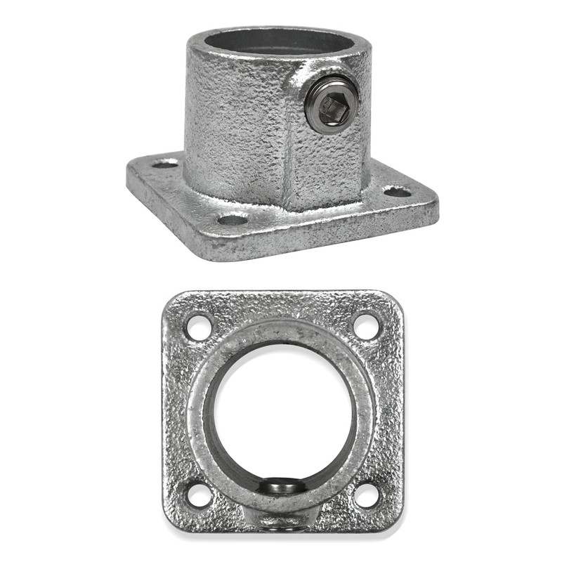 Pipe Connector Type 11 Foot Plate Square Diameter 48.3 mm