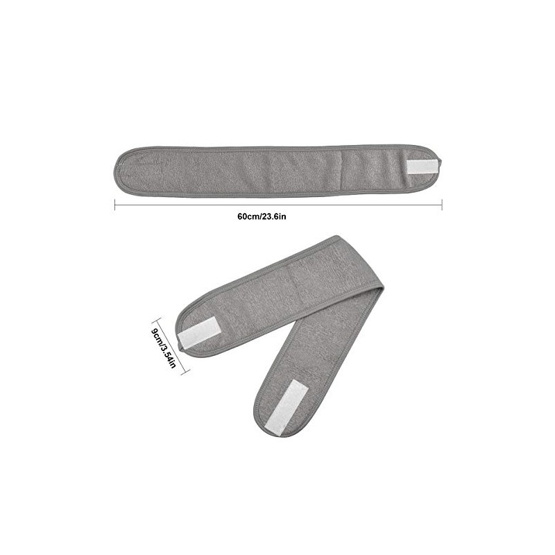 3 diademas de microfibra Dokpav con velcro ajustable para spa,