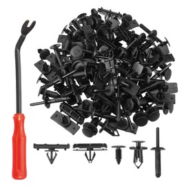 A ABSOPRO 101 Piece Mounting Clip Kit Bumper Door Trim Clips for Jeep Black