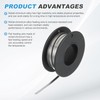 sourcing map Nichrome Flat Heater Wire 32.5ft(10m) x0.2mmx3mm High Temp