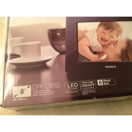 Sony DPF-D810 SVGA LCD (4:3) Digital Photo Frame (Black, 8-Inch)