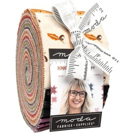 Primitive Gatherings Pumpkin Spice Gatherings Jelly Roll 40 2.5-inch Strips Moda Fabrics 49290JR