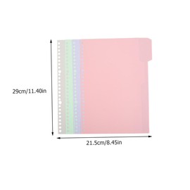 OHPHCALL 20Pcs Replaceable Binder Dividers Convenient Tabs for Easy Indexing for Notebooks Files Planners Student Accessory for Quick Reference