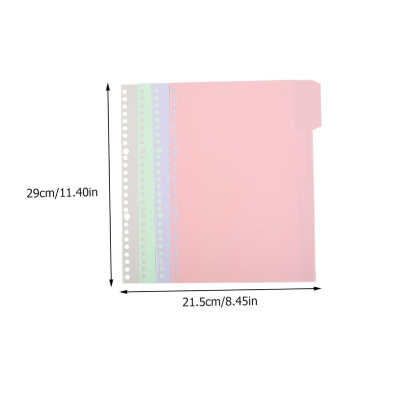 OHPHCALL 20Pcs Replaceable Binder Dividers Convenient Tabs for Easy Indexing