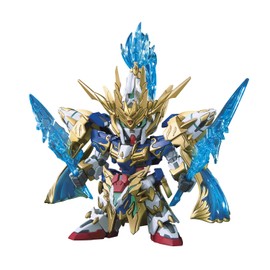 SD Gundam BAS5057609 Sangoku Soguuden Double O Gundam & Azuryu Ride, Color Coded Plastic Model