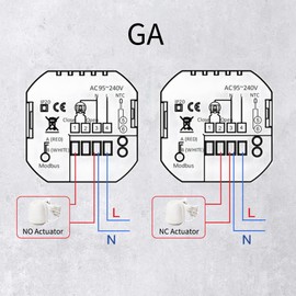 MOES WLAN Smart Thermostat, Hot Water Thermostat Underfloor Heating, Programmable Room Thermostat for 5A, Heating Thermostat Tuya/Smart Life App, Alexa/Google Home, Voice Control