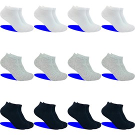 PS PROUTHS 12 Pairs Men's and Women's Spring Summer Short Socks Unisex Breathable, Assorted, 35-40