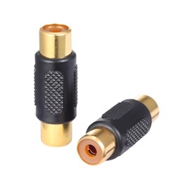 CK RF RCA Female to RCA Female Adapter 75ohms Coaxial Cable Connector Copper Gold-Plating for Cable TV Satellite TV TV Antenna TV Modem Subwoofer Audio and Video Equipment Pack of 2