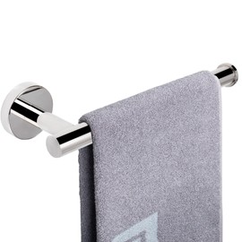 NearMoon Hand Towel Holder/Towel Ring, Thicken Stainless Steel Hand Towel Bar for Bathroom, Rustproof Wall Mounted Towel Rack, Contemporary Style Bath Accessories, 9 Inch (1 Pack, Chrome Finish)