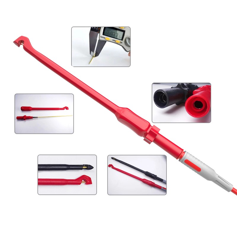 Peakelect Multimeter Test Leads Kit with Wire-Piercing Probe Alligator Clip