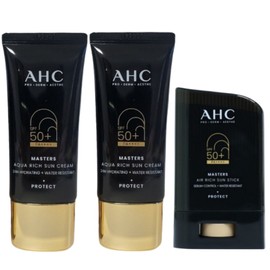 레이지니 AHC Masters Aqua Rich Sunscreen 30ml (2 pcs) + Airy Rich Sunscreen Stick (1 pc) - No White Cast