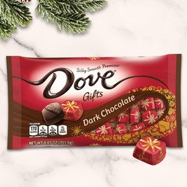 Dove Promises Holiday Gift Dark Chocolate Christmas Candy Bag, 8.87 oz