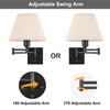 TRLIFE Wall Sconce Plug in, Dimmable Wall Sconces Set of