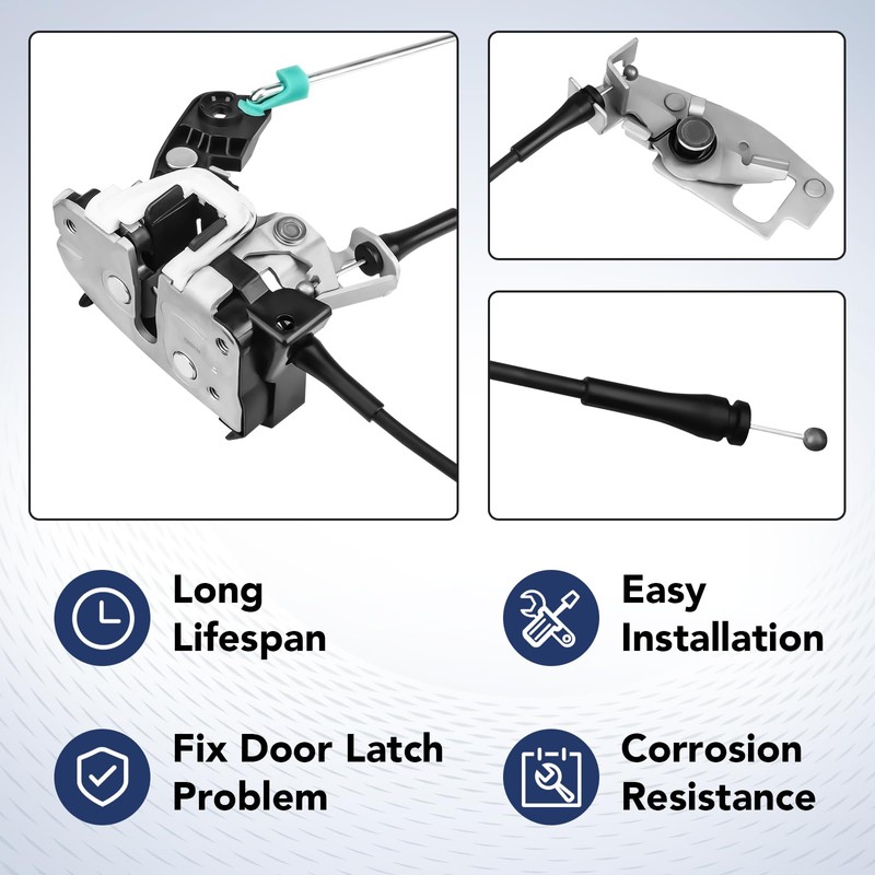 Rear Door Latch Cable - Right Passenger Side Lock Actuator