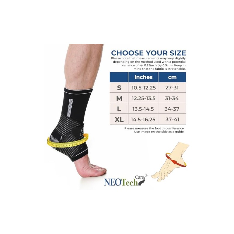 Neotech Care Ankle Brace Support - Elastic & Breathable Fabric