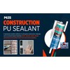 Akfix P635 Construction Sealant (1x10.4 oz.) Gray - Waterproof, Fast