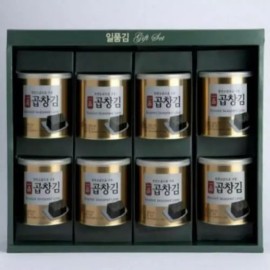 Gold Smile [골드스마일]캔김 선물세트 하나맛김 일품 조미 곱창김 8캔 추석 명절 선물 세트 Gold Smile Can Kim Gift Set Hanamatch Kim Ilpum Jomi Gopchang Kim 8 Cans Chuseok Holiday Gift Set
