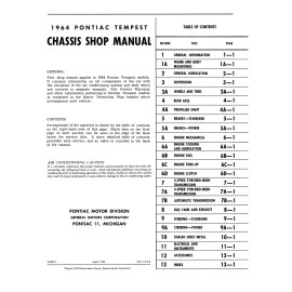 1964 Pontiac Tempest Chassis Shop Manual