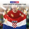 5x3ft Double Sided Croatia National Flag Banner with Two Brass