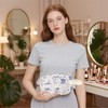 Kpop Kosmetiktasche aus PU-Leder mit Griff, transparent, K-Pop-Merch, Wellen-Polyurethan, Nein