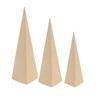 Paper Mache Cone Set- Open Bottom Triangle Design- 24 x