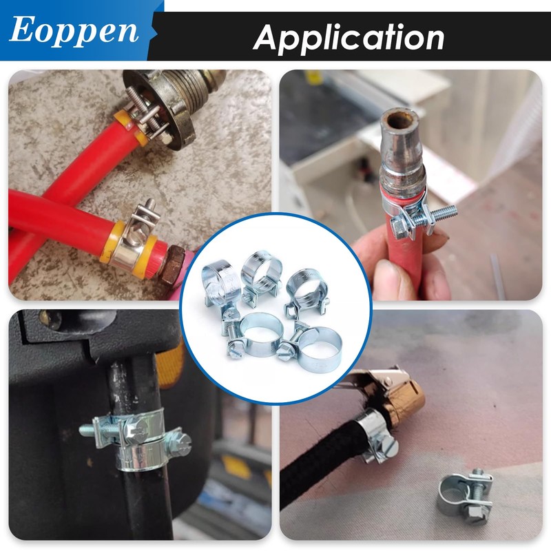 Eoppen 34Pcs 5 Sizes 8-18mm Fuel Line Clamp Assortment Kit,