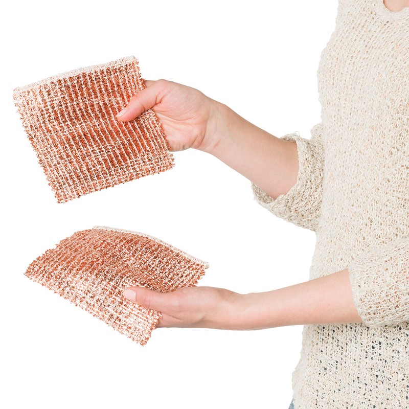 REDECKER Copper Scrubbing Cloth – 2-Ply Woven, Non-Scratch, Reusable &