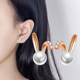 Cute Easter Bunny Earrings for Women Acrylic Easter Basket Eggs Bunny Rabbit Earrings Earrings Jewelry Gift (GG)