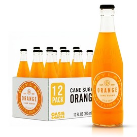 Boylan Bottling Craft Cane Sugar Soda - Orange 12oz Glass Bottle (12 Pack, Orange)