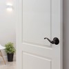 Design House 779207 Scroll Dummy Door Lever Matte Black
