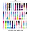 MAYSA Rainbow Braiding Hair Extensions, 4 Tone Colorful Braiding Hair,