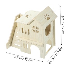 GANAZONO 1Set Small Animals Hideout Cozy Hamster House Chinchilla Nest Rustic Pet Retreat for Exercise Rest Play for Guinea Pigs Mice Small Pets