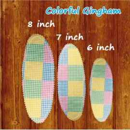 Handmade No more Sweaty Boobies sweat pads! 3 sizes to choose from! Colorful Gingham.. - Large