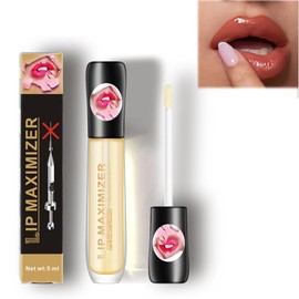 Rostblant 5 ml Natural Lip Plumper Lip Booster for Fuller Lips Lip Care for Full Lips, Makes Lips Plumper and Hydrated, Lip Plumping Balm Clear Lip Gloss